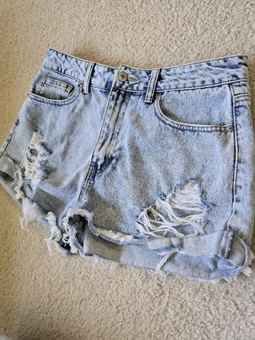 Xxi Distressed Denim Shorts Womens Size 28